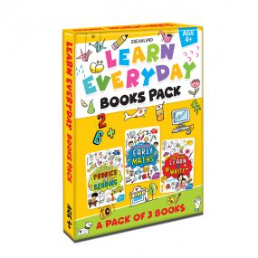 Learn Everyday 3 Books Pack for Children Age  4+ : Children Interactive & Activity Book By Dreamland Publications-Age 2 to 5 Years