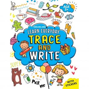Learn Everyday Trace and Write- Age  3+ : Children Interactive & Activity Book By Dreamland Publications-Age 2 to 5 years