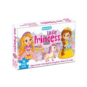 Little Princess Jigsaw Puzzle for Kids – 96 Pcs | With Colouring & Activity Book and 3D Model-Age 2 to 5 years