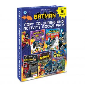 Batman Copy Colouring and Activity Books Pack (A Pack of 5 Books) : Children Drawing, Painting & Colouring Book By Dreamland Publications-Age 2 to 5 years