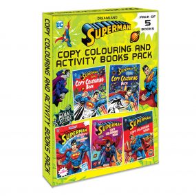 Superman Copy Colouring and Activity Books Pack (A Pack of 5 Books) : Children Drawing, Painting & Colouring Book By Dreamland Publications-Age 2 to 5 years