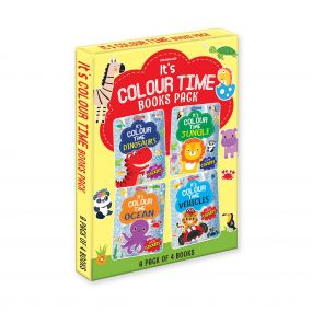 It's Colour Time Books Pack- A Pack of 4 Books: Children Drawing, Painting & Colouring Book By Dreamland Publications-Age 2 to 5 years