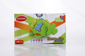 Chanak Bump & Go Dragon Toy, Bump & Go Dragon With Sound & Lighting, 360° Rotation Dragon Toy For Kids