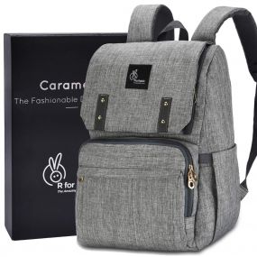 R for Rabbit Caramello Grand Back Pack Diaper Bag - Grey