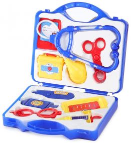 Webby Doctor Play Set with Foldable Suitcase, Game Toy Kit, Compact Medical Accessories Pretend Play for Kids 3+ Years