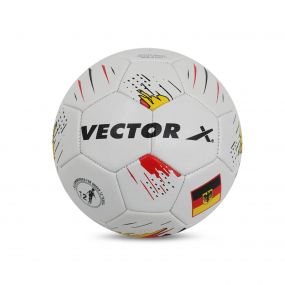 Vector X Germany Machine Stitched Embose PVC Football Machine Stitched Football | Training | Match | Sports | Playing | Practice | Indoor & Outdoor Ball (Size: 3)