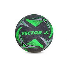 Vector X Street Soccer Rubber Moulded Stitched Football | Training | Match | Sports | Playing | Practice | Multicolor | Size-5|