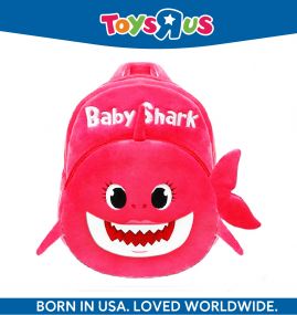 Animal Alley Hot Pink Baby Shark Cartoon School Bag for 2 to 5 Years Kids Girls/Boys Backpack (Pink, 4 L)