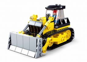 Sluban Bulldozer (M38-B0802) (231 Pieces) Building Blocks Kit for Boys Aged 8 Years and Above Creative Construction Set, Blocks Compatible with Other Leading Brands, BIS Certified.