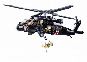 Sluban Model Bricks UH-60 Black Hawk (692 pcs) Building Blocks Kit for Boys and Girls Aged 6 Years and Above Creative Construction Set Blocks Compatible with Other Leading Brands, BIS Certified