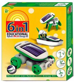 MUREN 6 in 1 Solar Robot Toys Learning & Educational Science Kits DIY Robot Kit Building IQ Brain Game