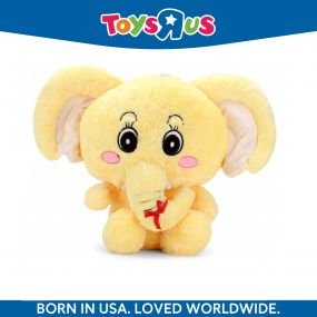 Animal Alley Huggable Lovable Soft Toy Elephant 7mm Furr 20cm Yellow