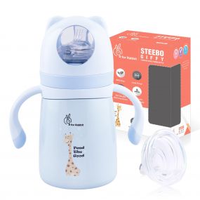 R for Rabbit Steebo Giffy Spout Cup Blue - 300 ml