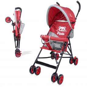 R for Rabbit Pixie Buggie Stroller with Adjustable Canopy - Red