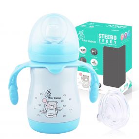 R for Rabbit Steebo Teddy Spout Cup Blue - 210 ml
