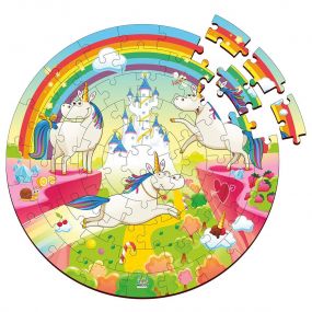 Webby Wooden Unicorn Jigsaw Puzzle, 60 Pcs for Kids 4 Years+