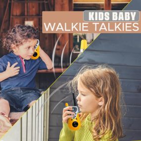 NHR Walkie Talkie Toys Two Way Radio Range Up to 20 Meter - Yellow