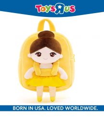 Animal Alley Yellow Ballerina Cartoon School Bag for 2 to 5 Years Kids Girls/Boys Backpack (Yellow, 4 L)