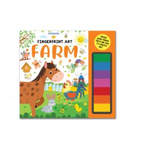 Dreamland Fingerprint Art Activity Book for Children - Farm with Thumbprint Gadget : Pick and Paint Coloring Activity Book For Kids Dreamland Fingerprint Colouring Book for Kid
