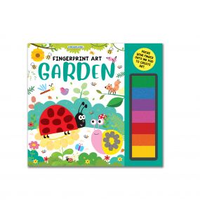 Dreamland Fingerprint Art Activity Book for Children - Garden with Thumbprint Gadget : Pick and Paint Coloring Activity Book For Kids Dreamland Fingerprint Colouring Book for Kid