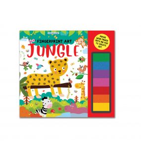 Dreamland Fingerprint Art Activity Book for Children - Jungle with Thumbprint Gadget : Pick and Paint Coloring Activity Book For Kids Dreamland Fingerprint Colouring Book for Kid