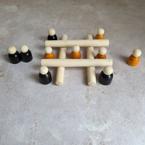 Gulab Tribe Handcrafted Wooden Tic Tac Toe