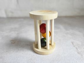 Gulab Tribe Handcrafted Wooden Rolling Rattle