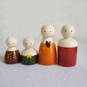 Gulab Tribe Handcrafted Wooden Family Set