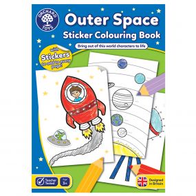 Orchard Toys Outer Space Sticker Colouring Book for Kids 3+ Years