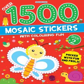 1500 Mosaic Stickers Book 2 with Colouring Fun  - Sticker Book for Kids Age 4 - 8 years