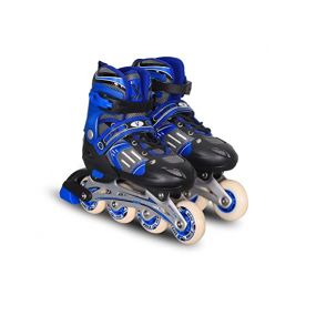 Viva Inline Skates 68MM (Size: 2-4.5 ) With Adjustable Roller Blades For Girls & Boys (Blue, Black)