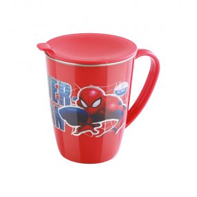 Joyo Marvel Spiderman Stainless Steel Latte Mug With Lid Red