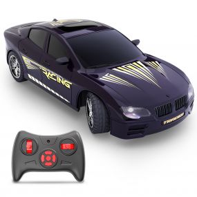 Mirana Tracer C-Type Usb Rechargeable Remote Controlled Racing Rc Car| High-Speed Remote Control Car Toy | On Click Nitro Boost | Gift For Boys And Girls (Purple)