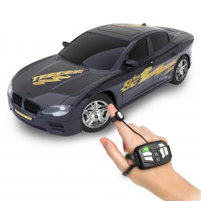 Mirana Watch Tracer C-Type USB Rechargeable Gesture Controlled Racing RC Car| High Speed Remote Control Car Toy | with Nitro Boost | Gift for Boys and Girls (Charcoal Black)