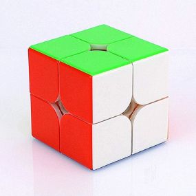 MUREN Brain IQ Teaser 2x2 Inches Speed Cubic Square Shape Magic Puzzle Cube Toy for Kids & Adults- Multicolor