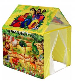 MUREN Jumbo Size Extremely Light Weight, Water Proof My Zoo Animal Fabric Kids Play Tent House for 5 to 10 Year Old Girls Boys (Multicolor)