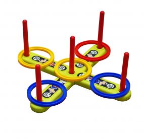 MUREN 5 Pools Ring Toss Game Rings Throw Colorful Eye Coordination Recognition Aim and Strike Hoopy Loopy Outdoor Toys Multicolor
