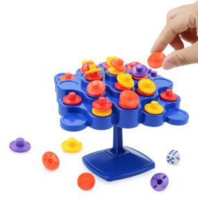 MUREN Topple Board Game Balancing Tree Chessboard Stacking Toy for Kids Brain Strategy Activity