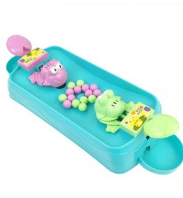 MUREN Hungry Frog Board Hungry Bins Board Game Tabletop Table Bean Balls Board Game Pre-School Game Early Educational Toys for 2 Players-Multicolor