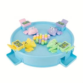 MUREN Hungry Frog Board Hungry Bins Board Game Tabletop Table Bean Balls Board Game Pre-School Game Early Educational Toys for 2 to 4 Players