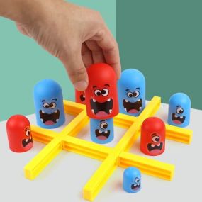 MUREN Big Eat Small 2 Players Tic Tac Toe Board Game Surprise You Partner Game Gobbler Goblet Gobble Playing Kit Indoor Tabletop Toy