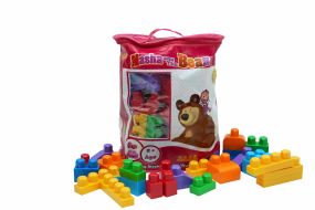 Plex Building Blocks Bag Pack | Masha and the Bear Multicolor