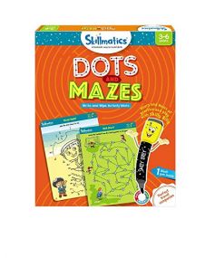 Skillmatics Dots And Mazes, with 1 Black Marker, for Kids 3Y+