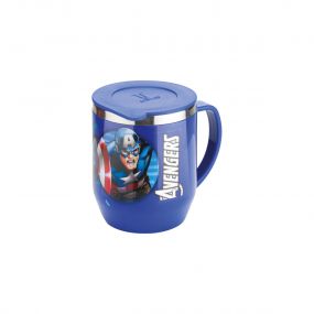 Joyo Marvel Avengers Captain America S. S. Cocoa Mug With Lid-Blue