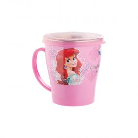 Joyo Disney Princess Stainless Steel Espresso Mug With Lid Light Pink