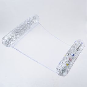 SUNNYLiFE transparent inflatable Bolster Hammock Float Glitter