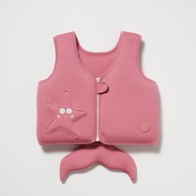 SUNNYLiFE pink color Swim Vest 3-6 Ocean Treasure Rose