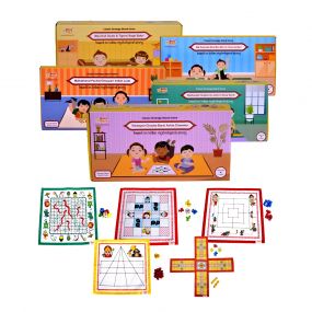 Desi Toys Indian Mythological Themed Board Games |Canvas Fabric Boards | Strategy Board Games | Play Mats | Family Games for Adults and Kids | Ideal Gift (Pack Of 5)