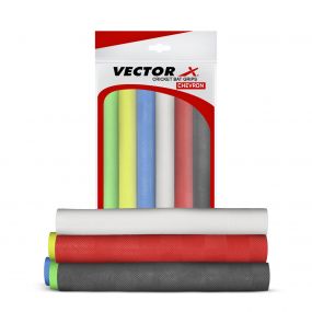 Vector X Rubber Cricket Bat Grip (Pack of 6, Color: Chevron)
