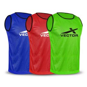 VECTOR X VX-BIBS Pack of 3 Large Football, Hockey Bib (Multi-Color)